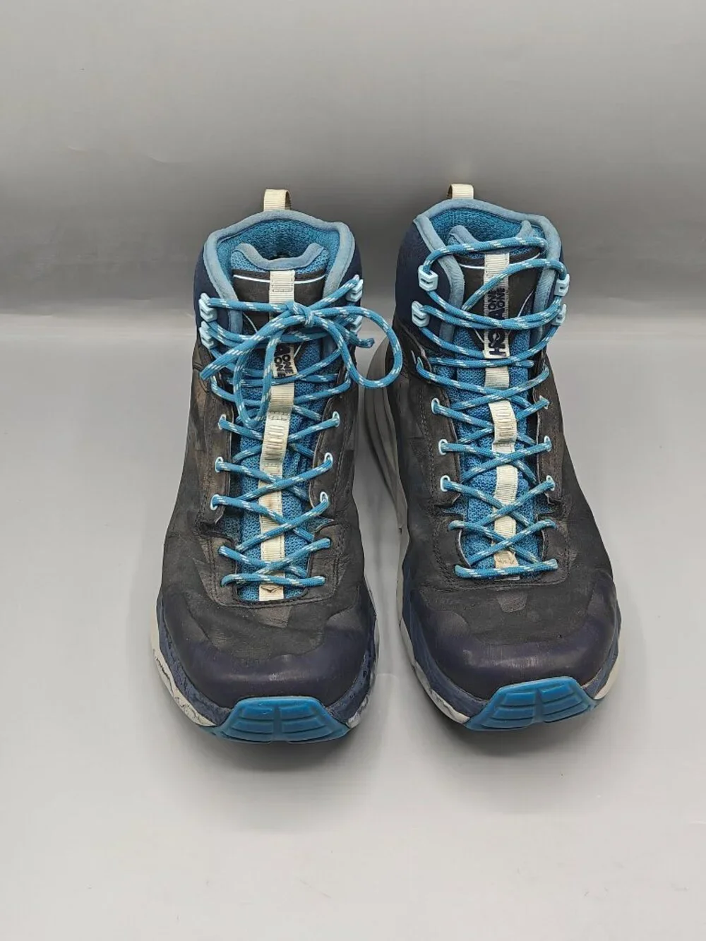 HOKA ONE ONE KAHA GTX HIKING BOOTS Blue WOMEN'S SZ 10 US Pre-Owned